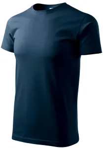 Pánske tričko jednoduché, tmavomodrá, XL