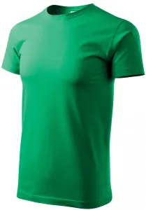 Pánske tričko jednoduché, trávová zelená, XS