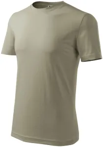 Pánske tričko klasické, svetlá khaki, M