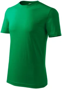 Pánske tričko klasické, trávová zelená, S