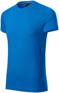 Pánske tričko ozdobené, oceánska modrá, 2XL
