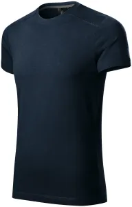Pánske tričko ozdobené, ombre modrá, XL