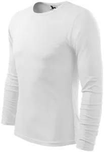 Pánske tričko s dlhým rukávom, biela, L