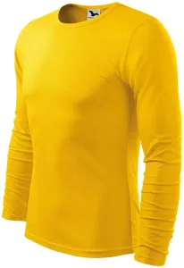 Pánske tričko s dlhým rukávom, žltá, M