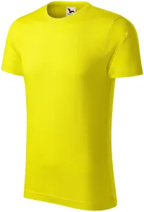 Pánske tričko, štruktúrovaná organická bavlna, citrónová, S