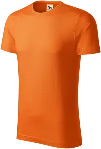 Pánske tričko, štruktúrovaná organická bavlna, oranžová, S #4616778