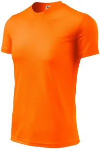 Športové tričko detské, neónová oranžová, 146cm / 10rokov