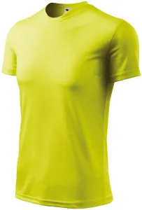 Športové tričko detské, neónová žltá, 122cm / 6rokov