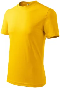 Tričko klasické, žltá, XL