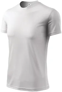 Tričko s asymetrickým priekrčníkom, biela, L