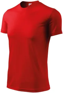 Tričko s asymetrickým priekrčníkom, červená, L