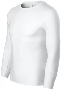 Tričko s dlhým rukávom, ľahšie, biela, XL