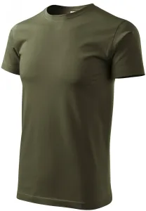Tričko vyššej gramáže unisex, military, XS