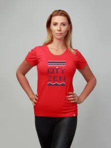CityZen® Dámske tričko BREDA červené štrikovanie Veľkosť: M/38