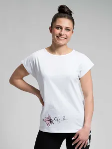 CityZen® Dámske tričko ALTA biele s potlačou kvety Veľkosť: S/38