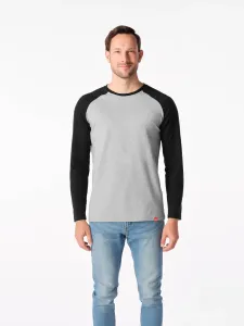 CityZen® Pánske tričko FARGO sivá melanž/čierna Veľkosť: L