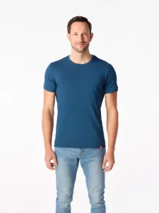 CityZen® Pánske tričko DAVOS slim fit modrozelené Veľkosť: S