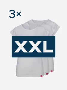 CityZen® Triplepack bielych dámskych tričiek ALTA - XXL
