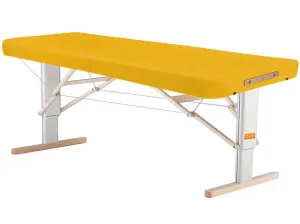 Prenosný elektrický masážny stôl Clap Tzu Linea Ayurveda Farba: PU - biela (white), Doplnky: sieťové napájanie + nožný spínač