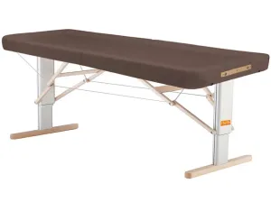 Prenosný elektrický masážny stôl Clap Tzu Linea Ayurveda Farba: PU - hnedá (meteor), Doplnky: akumulátorové napájanie