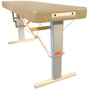 Prenosný elektrický masážny stôl Clap Tzu Linea Wellness Farba: PU - béžová (dune), Rozmery: 192x75cm, Doplnky: akumulátorové napájanie