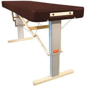 Prenosný elektrický masážny stôl Clap Tzu Linea Wellness Farba: PU - čokoládová (chocolate), Rozmery: 192x75cm, Doplnky: sieťové napájanie + nožný sp…