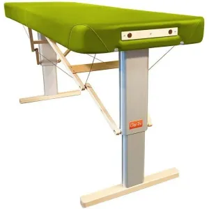 Prenosný elektrický masážny stôl Clap Tzu Linea Wellness Farba: PU - zelená (grass), Rozmery: 192x75cm, Doplnky: sieťové napájanie + nožný spínač