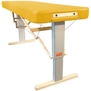 Prenosný elektrický masážny stôl Clap Tzu Linea Wellness Farba: PU - žltá (sun), Rozmery: 192x75cm, Doplnky: sieťové napájanie + nožný spínač