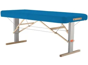 Prenosný elektrický masážny stôl Clap Tzu Linea Physio Farba: PU - azúrová (azure), Rozmery: 192x65cm, Doplnky: sieťové napájanie + nožný spínač
