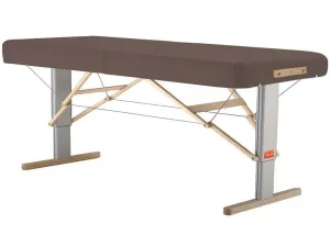 Prenosný elektrický masážny stôl Clap Tzu Linea Physio Farba: PU - hnedá (meteor), Rozmery: 192x75cm, Doplnky: akumulátorové napájanie