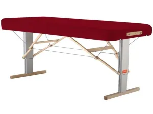 Prenosný elektrický masážny stôl Clap Tzu Linea Physio Farba: PU - vínová (wine red), Rozmery: 192x65cm, Doplnky: sieťové napájanie + nožný spínač