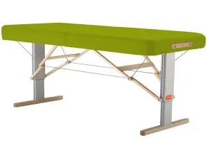 Prenosný elektrický masážny stôl Clap Tzu Linea Physio Farba: PU - zelená (grass), Rozmery: 192x65cm, Doplnky: sieťové napájanie + nožný spínač