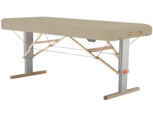 Prenosný elektrický masážny stôl Clap Tzu Linea Physio Farba: PU - azúrová (azure), Rozmery: 192x65cm, Doplnky: akumulátorové napájanie