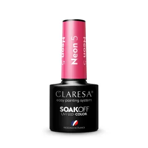Gél lak CLARESA® Neon 5 5ml Ružová