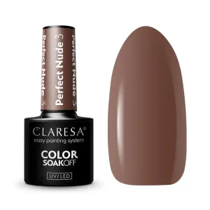 Claresa SoakOff UV/LED Color Perfect Nude gélový lak na nechty odtieň 3 5 g