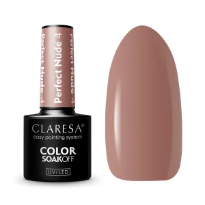 Claresa SoakOff UV/LED Color Perfect Nude gélový lak na nechty odtieň 4 5 g