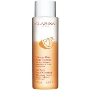 Clarins Cleansing One-Step Facial Cleanser čistiace a odličovacie pleťové tonikum s extraktom z pomaranča 200 ml