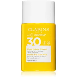 Clarins Sun Care Mineral SPF30 30 ml opaľovací prípravok na tvár pre ženy na citlivú a podráždenú pleť