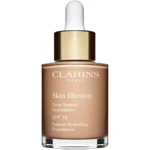 Clarins Skin Illusion Natural Hydrating SPF15 30 ml make-up pre ženy 108 Sand na veľmi suchú pleť; na rozjasnenie pleti; na dehydratovanu pleť