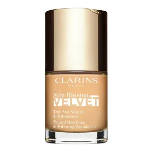 Clarins Skin Illusion Velvet Natural Matifying & Hydrating Foundation tekutý make-up so zmatňujúcim účinkom 108.5W Cashew 30 ml