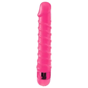 Classix Candy Twirl - sex-špirálové dildo (ružové)