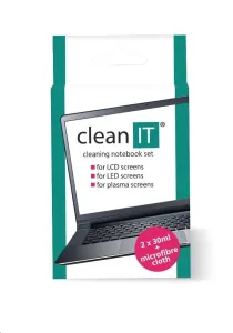 Čistiaci roztok na notebooky s utierkou CLEAN IT CL182, 2x30 ml
