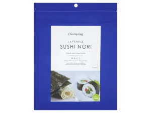 Clearspring Japonská opečená riasa Nori na sushi 7 ks #1553312