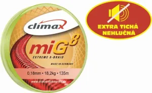 Climax šnúra 135m - miG 8 Braid Olive SB 135m 0,18mm / 18,2kg