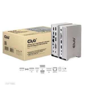 Club3D Dokovacia stanica USB-C, Triple Display DP Alt mode Displaylink Dynamic PD Charging Dock with 120 Watt PS #2266527