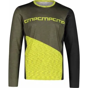 CMP MAN T-SHIRT Pánske cyklistické tričko, tmavo zelená, veľkosť #6745955