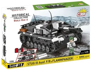 COBI - II WW Stug III Ausf F Flammpanzer 2v1, 1:35, 536 k, 1 f