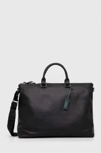 Kožená taška Coccinelle čierna farba
