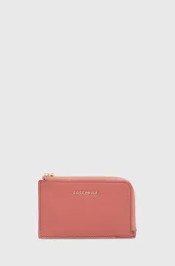 Kožená peňaženka Coccinelle dámsky, ružová farba #9452467