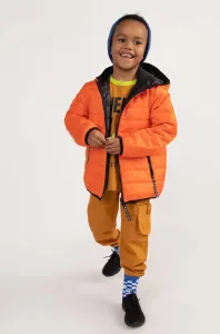Detská obojstranná bunda Coccodrillo oranžová farba #7579937